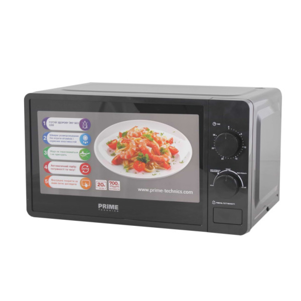 Мікрохвильова піч PRIME Technics PMW 20764 KB (PMW20764KB)