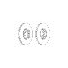Гальмівний диск FERODO DDF1112