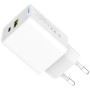 Зарядний пристрій ColorWay C101E GaN Mini 45W PD PPS USB-C + USB-A QC4.0 white (CW-CHS060PD-WT) Зарядний пристрій ColorWay C101E GaN Mini 45W PD PPS USB-C + USB-A QC4.0 white (CW-CHS060PD-WT)
