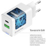 Зарядний пристрій ColorWay C101E GaN Mini 45W PD PPS USB-C + USB-A QC4.0 white (CW-CHS060PD-WT) Зарядний пристрій ColorWay C101E GaN Mini 45W PD PPS USB-C + USB-A QC4.0 white (CW-CHS060PD-WT)