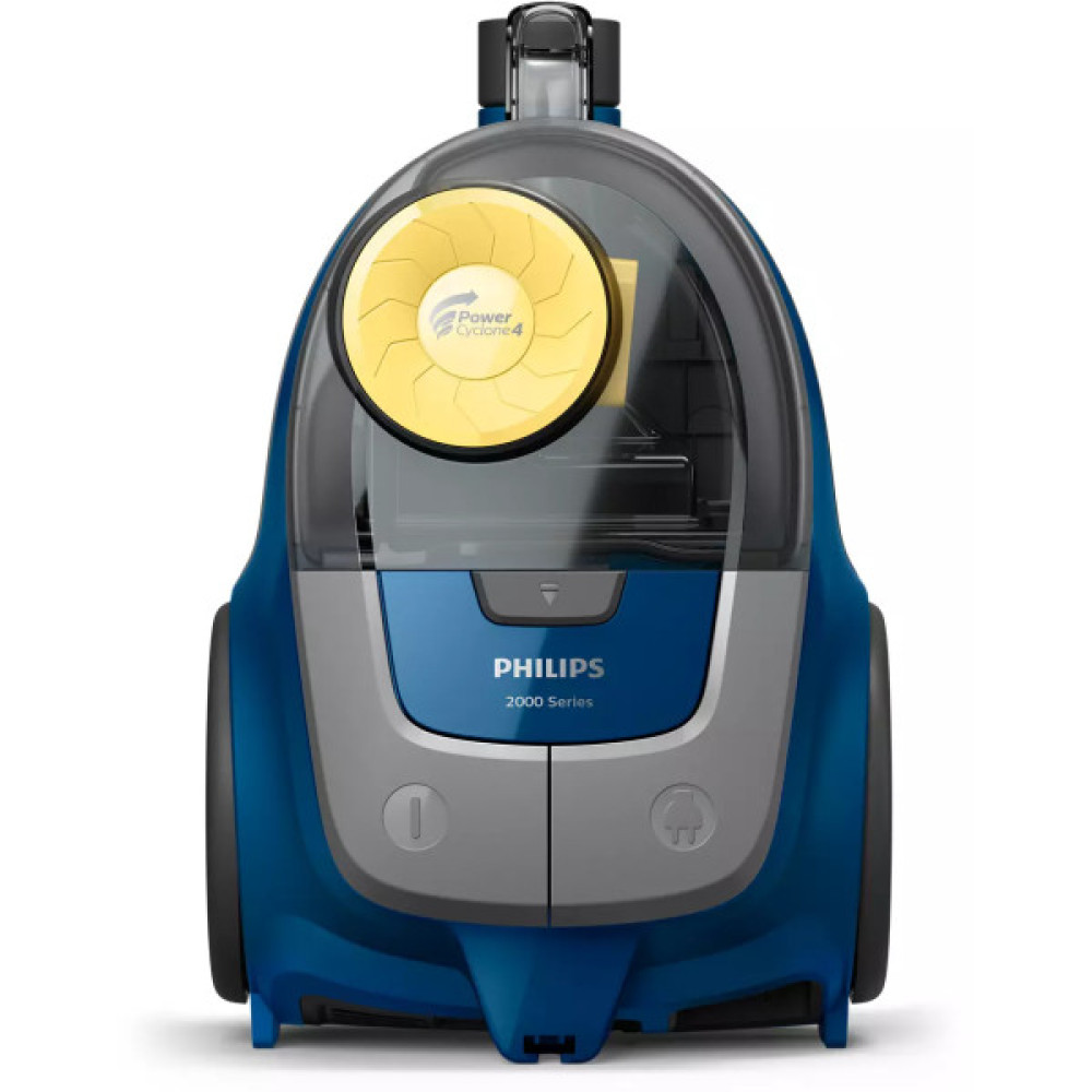 Пилосос Philips контейнерний 2000 series, 850Вт, конт пил -1,3л, мікрофібра, синьо-жовтий