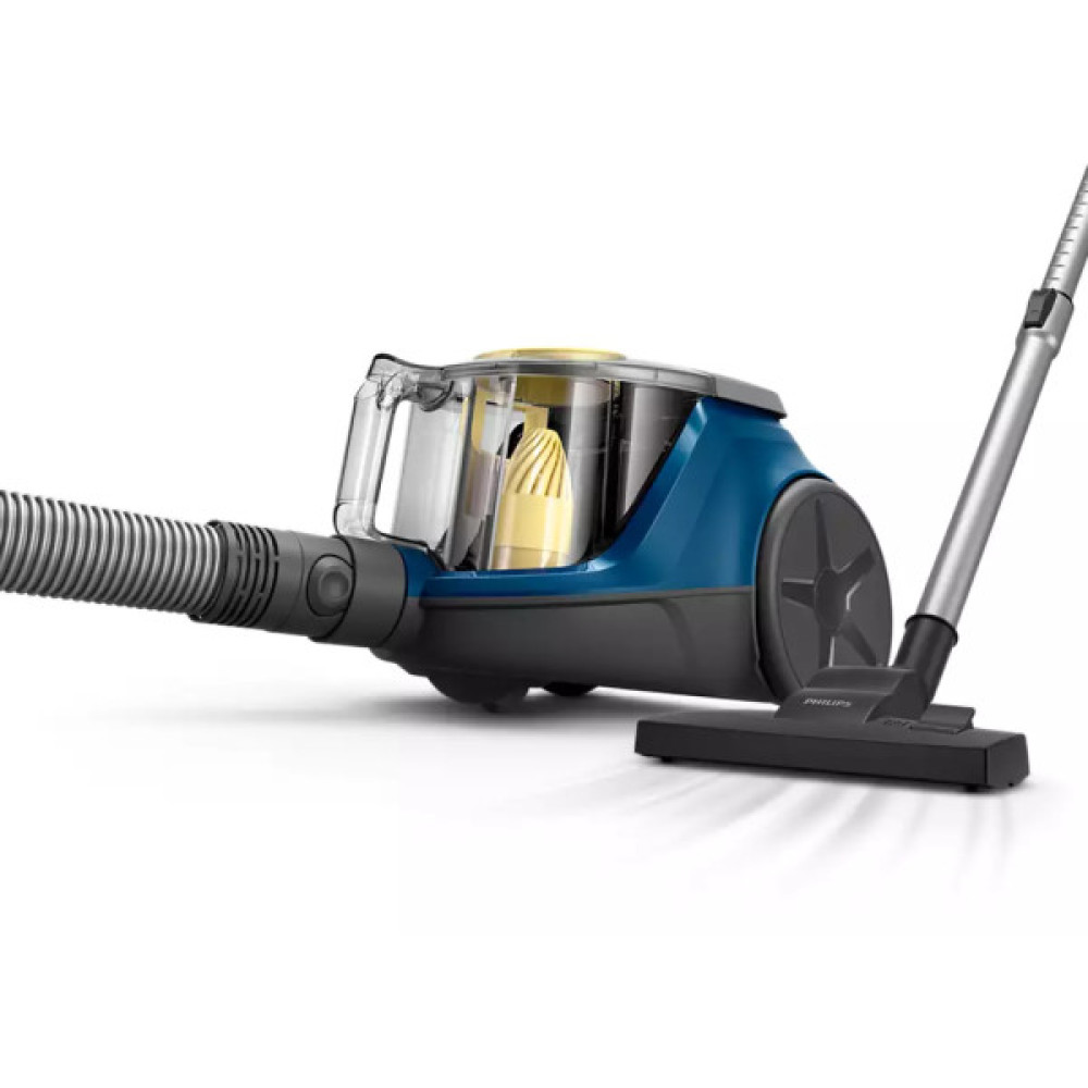 Пилосос Philips контейнерний 2000 series, 850Вт, конт пил -1,3л, мікрофібра, синьо-жовтий