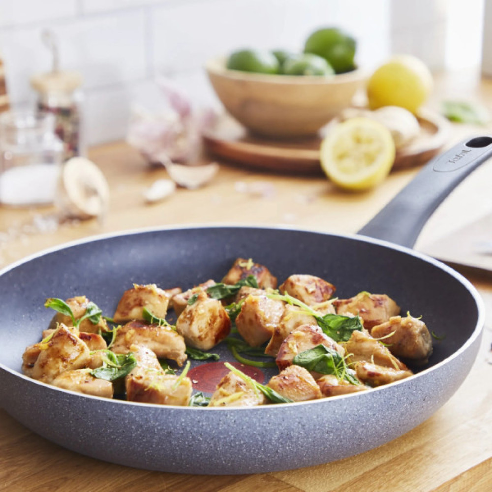 Сковорода Tefal Hard Stone 20 см, алюміній, бакеліт, сірий (D4560253)