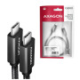 Дата кабель USB-C to USB-C 2.0m USB 3.2 Gen 2 PD 100W 5A 4K black AXAGON (BUCM32-CM20AB)