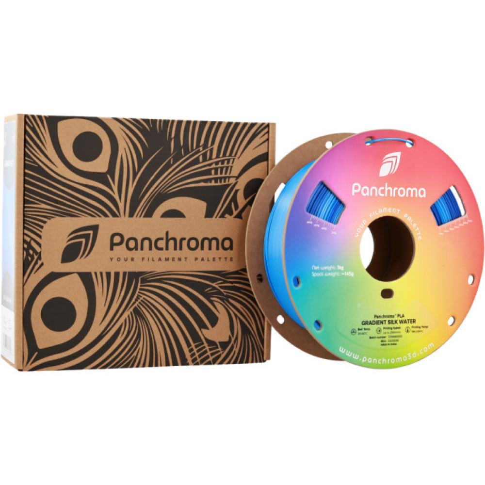 Пластик для 3D-принтера Polymaker PLA PANCHROMA GRADIENT 1,75mm 1kg SILK WATER (CA03036)