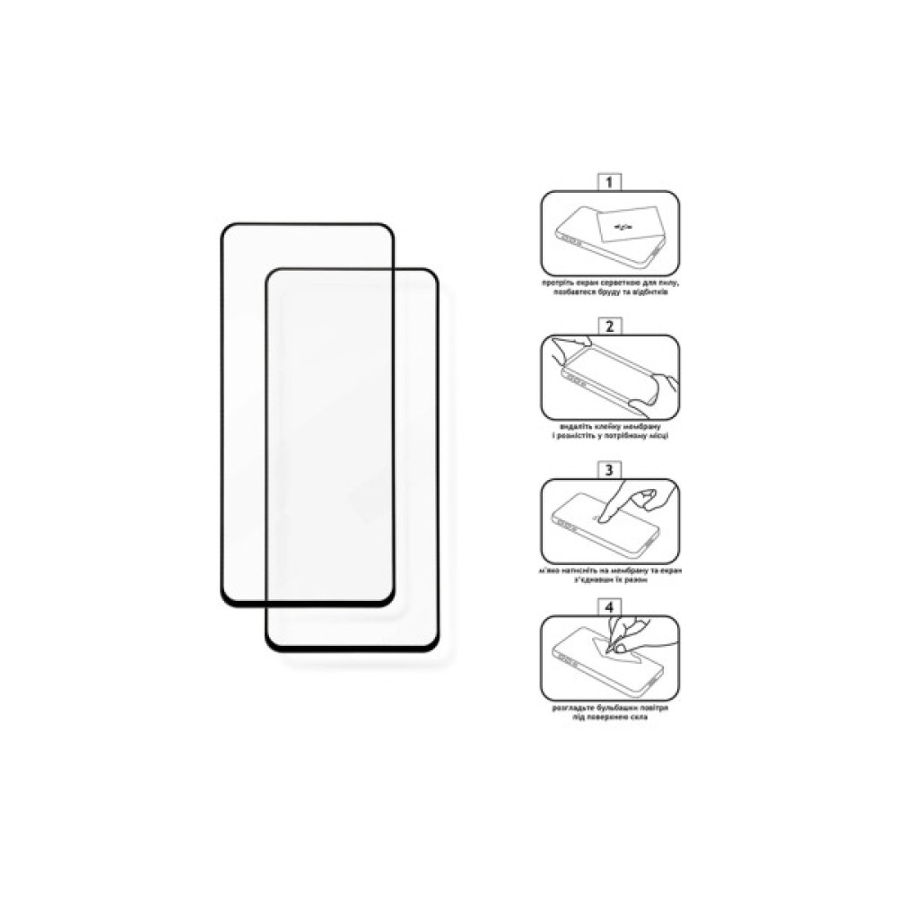 Скло захисне XoKo Full Cover Ultra-Thin Samsung A736 (A73) Black 2 pcs (XK-FCU-SM-A73)