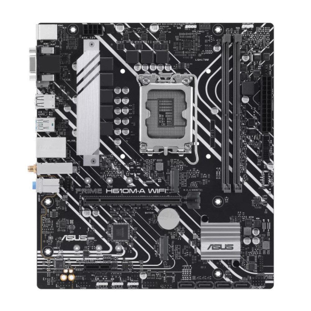 Материнcька плата ASUS PRIME H610M-A WIFI s1700 H610 2xDDR5 M.2 HDMI D-Sub DP Wi-Fi BT mATX
