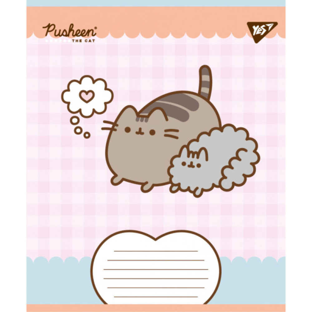 Зошит Yes Pusheen Weekend А5 12 аркушів коса лінія (767609)