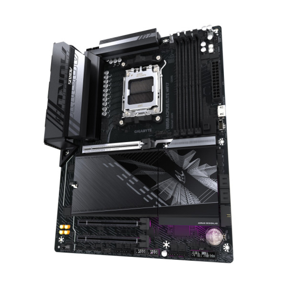 Материнська плата GIGABYTE B850 A ELITE WF7 sAM5 B850 4xDDR5 M.2 Wi-Fi BT ATX