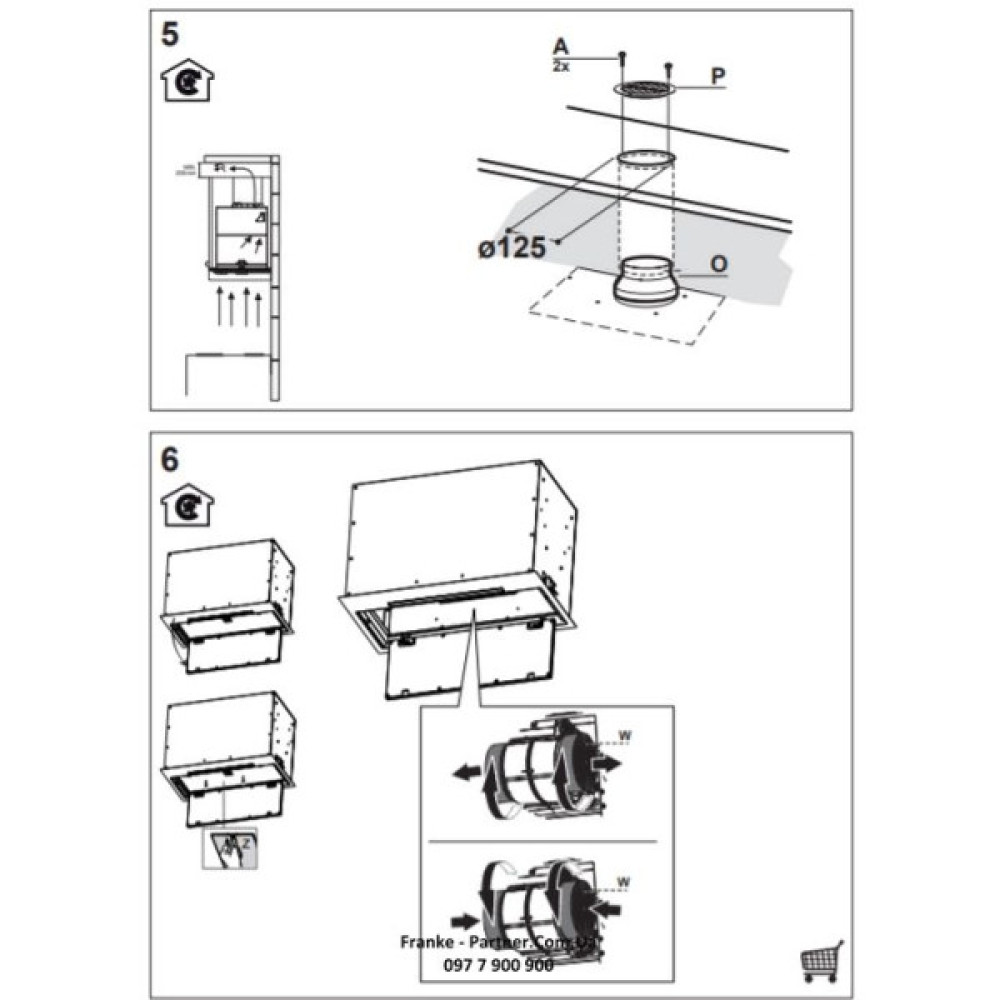 Витяжка Franke вбудовувана 70см, 1120м.куб/год, Box Flush Evo FBFE BK MATT A70, чорний