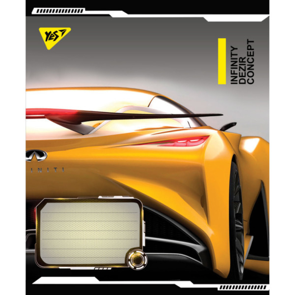 Зошит Yes А5 Dezir concept 36 аркушів, клітинка (766411)