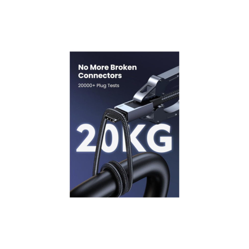 Дата кабель USB-C to USB-C 3.0m 100W L512 gray UGREEN (45065)