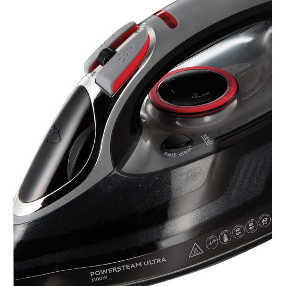 Праска Russell Hobbs Power Steam Ultra, 3100Вт, 350мл, паровий удар -210гр, постійна пара - 45гр, керам. підошва, сірий