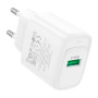 Зарядний пристрій HOCO C140A USB 18W QC3.0 white (6942007627795)