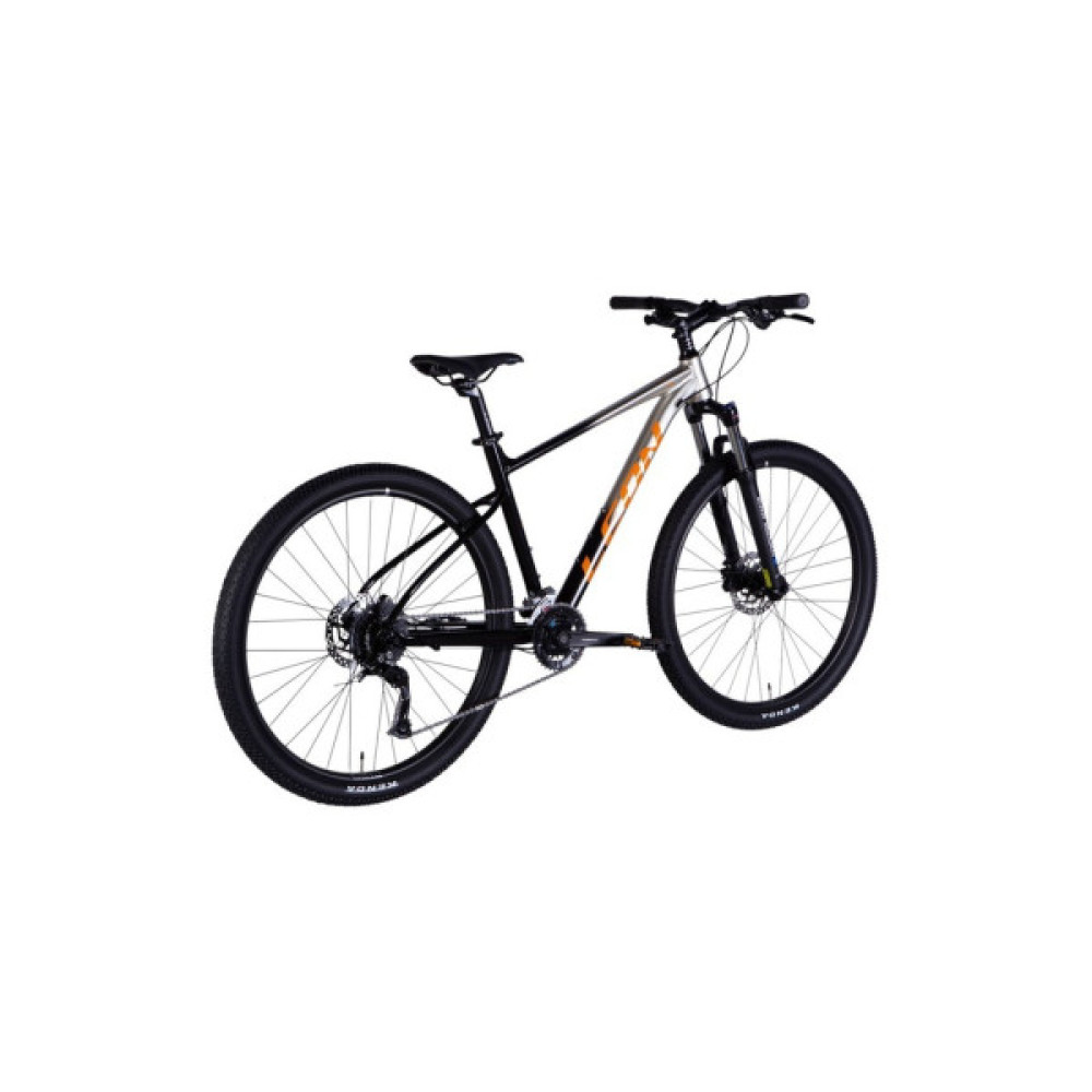Велосипед Leon 27,5" XC 80 HDD рама-18" AL 2025 срiблястий з чорним (OPS-LN-27,5-067)