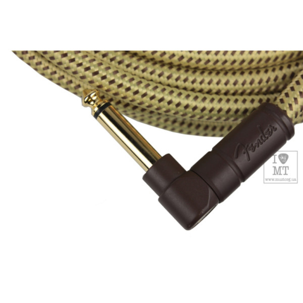 Інструментальний кабель Fender Cable Deluxe Series 15' Angled Tweed (228454)
