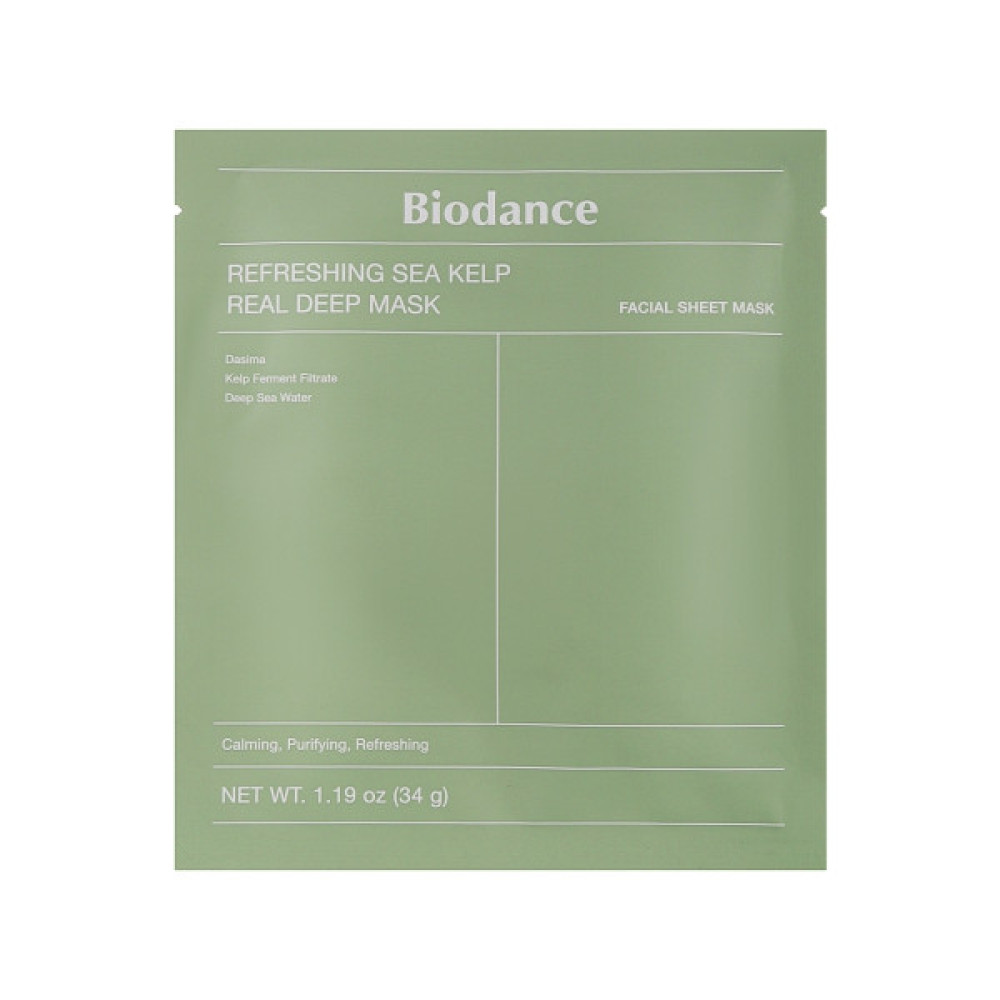 Маска для обличчя Biodance Refreshing Sea Kelp Real Deep Mask 34 г (8809937361473)