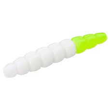 Силікон рибальський FishUP Morio 1.2" 131 - White/Hot Chartreuse, cheese taste (12шт/уп) (1864.13.28)