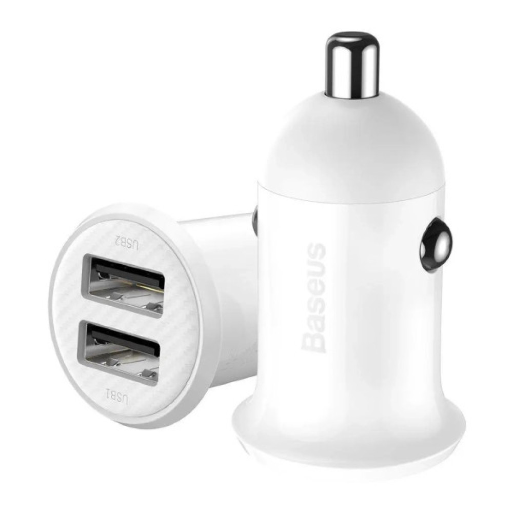 Зарядний пристрій Baseus 2xUSB 24W Grain Pro (CCALLP-02)