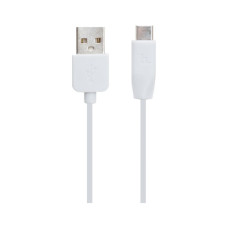 Дата кабель USB 2.0 AM to USB-C 1.0m 3A PVC X1 white HOCO (6957531032045)