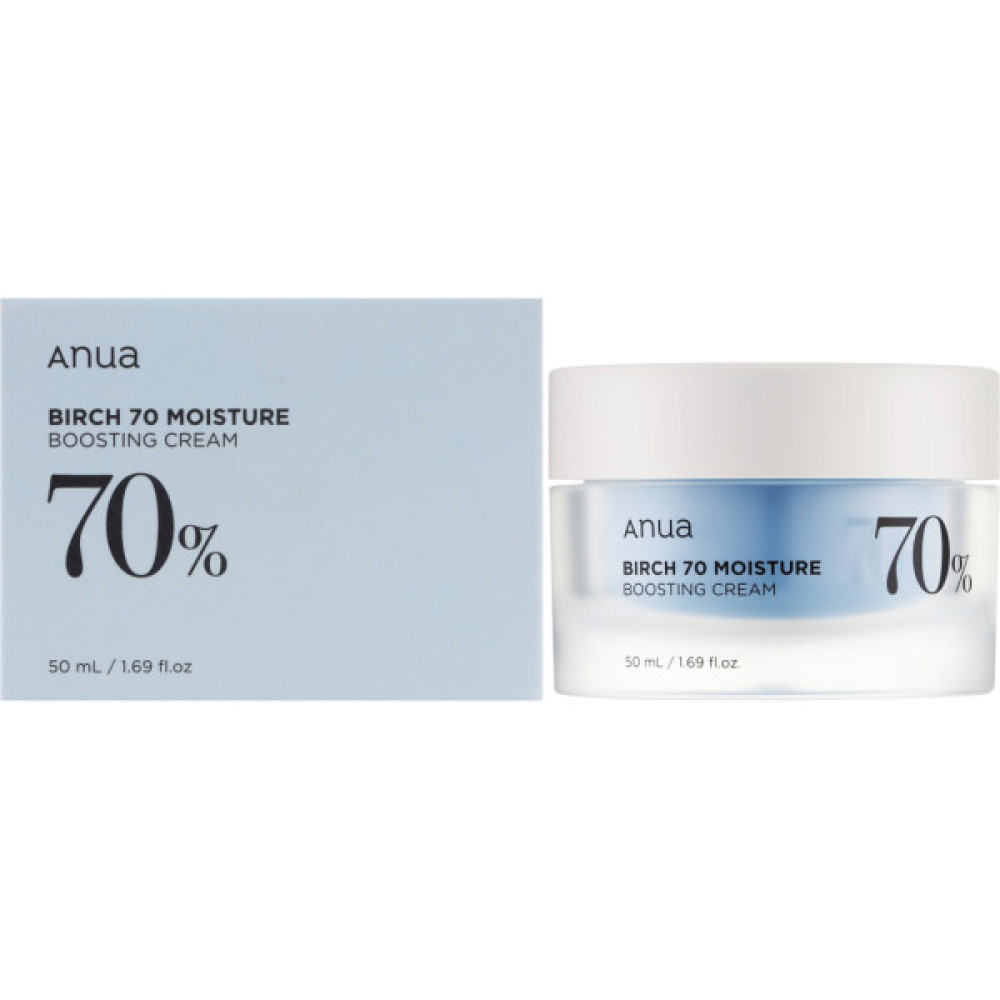 Крем для обличчя Anua Birch 70 Moisture Boosting Cream Зволожувальний з березовим соком 50 мл (8809640732324)
