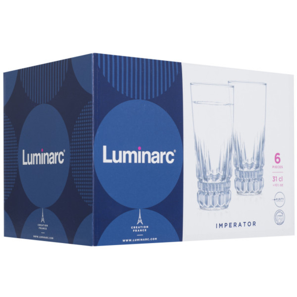 Набір склянок Luminarc Imperator 310 мл високі 6 шт (N1288)