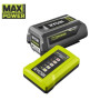 Набір акумулятора та зарядного пристрою Ryobi Max Power RY36BK17B-140 36В 1х4А·год ЗП 1.7А Набір акумулятора та зарядного пристрою Ryobi Max Power RY36BK17B-140 36В 1х4А·год ЗП 1.7А