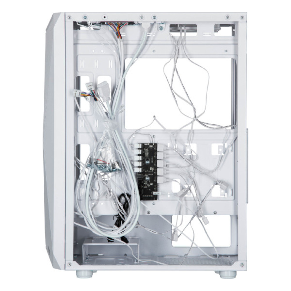 Корпус 2E GAMING Aruba G3313W, без БЖ 1xUSB3.0, 2xUSB2.0, 5x120мм ARGB, VGA 330мм, LCS ready, HUB, TG Side Panel, ATX, білий