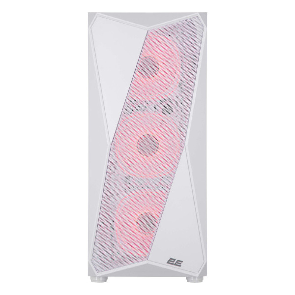 Корпус 2E GAMING Aruba G3313W, без БЖ 1xUSB3.0, 2xUSB2.0, 5x120мм ARGB, VGA 330мм, LCS ready, HUB, TG Side Panel, ATX, білий