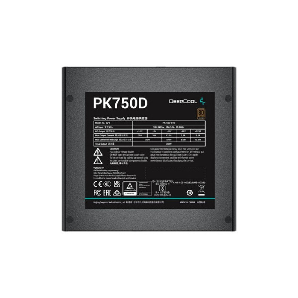 Блок живлення Deepcool 750W PK750D (R-PK750D-FA0B-EU/R-PK750D-FA0BJGEU)