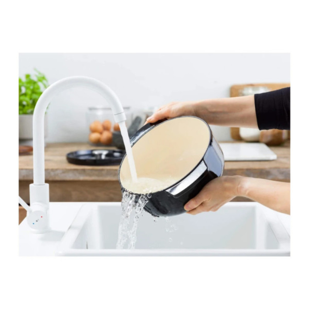 Каструля KitchenAid чавунна з кришкою 3,3 л Чорна (CC006058-001)