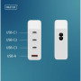 Зарядний пристрій Digitus 3xUSB-C + 1xUSB PD140W GaN white (DA-10305)