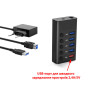 Концентратор Dynamode 5 ports USB3.0 to 4*USB3.0+2.4А Power Adapter 2.5A/12V (DM-UH-P405-G) Концентратор Dynamode 5 ports USB3.0 to 4*USB3.0+2.4А Power Adapter 2.5A/12V (DM-UH-P405-G)