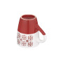 Чашка Ardesto Ornament, 320мл, кераміка, червоно-білий (AR3045R) Чашка Ardesto Ornament, 320мл, кераміка, червоно-білий (AR3045R)