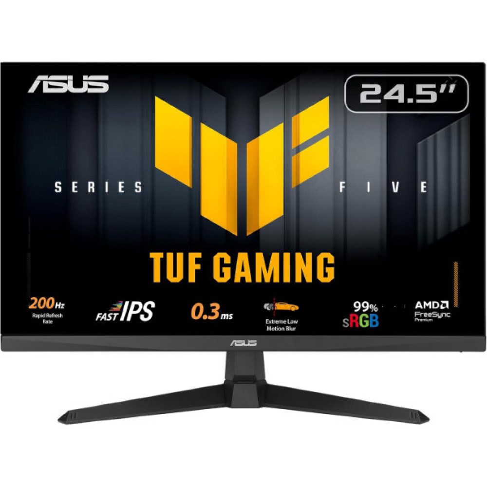 Монітор Asus 24.5" TUF Gaming VG259Q5A 2xHDMI, DP, MM, IPS, 200Hz, 0.3ms, sRGB 99%, AdaptiveSync