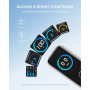 Зарядний пристрій Anker 2xUSB-C PD100W + 1xUSB GaN w Display + cable USB-C silver (B121BG41)