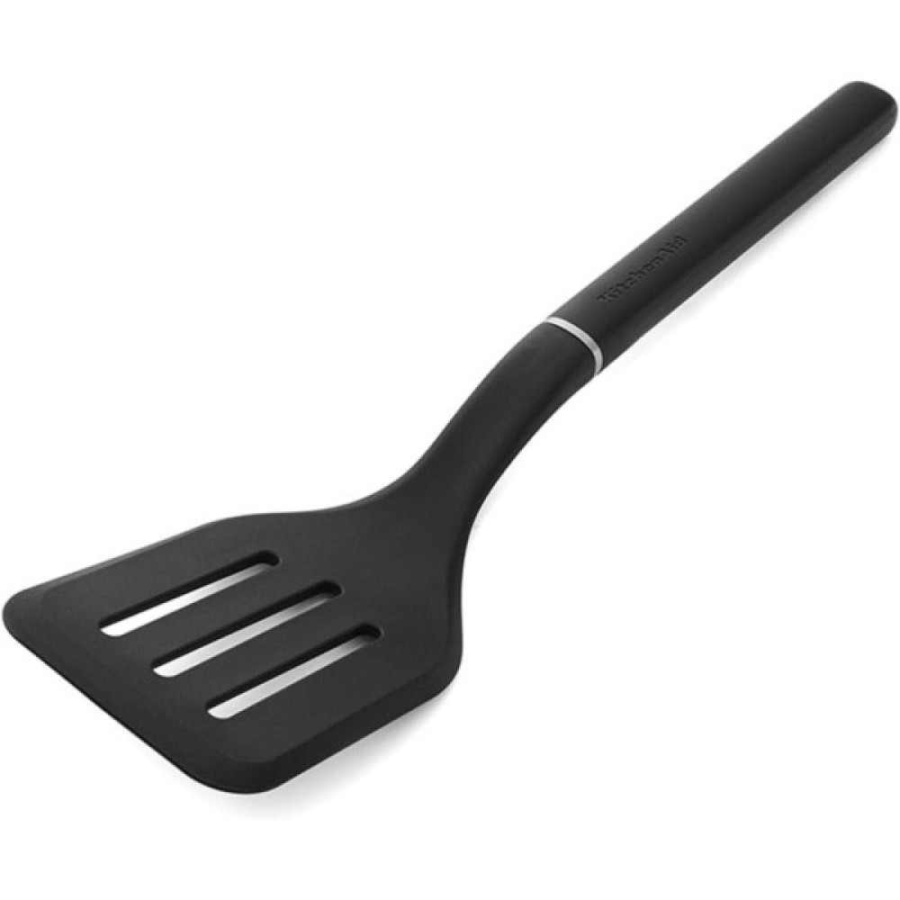 Лопатка кухонна KitchenAid Classic з прорізами 34 см чорний (KHH002OHOBEG)
