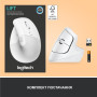 Мишка Logitech Lift Vertical Ergonomic Wireless/Bluetooth White (910-006475) Мишка Logitech Lift Vertical Ergonomic Wireless/Bluetooth White (910-006475)