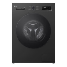 Пральна машина LG фронтальна, 9кг, 1400, A, 55см, дисплей, пара, інвертор, чорний
