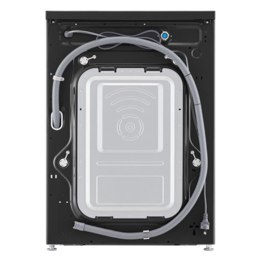 Пральна машина LG фронтальна, 9кг, 1400, A, 55см, дисплей, пара, інвертор, чорний