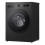 Пральна машина LG фронтальна, 9кг, 1400, A, 55см, дисплей, пара, інвертор, чорний
