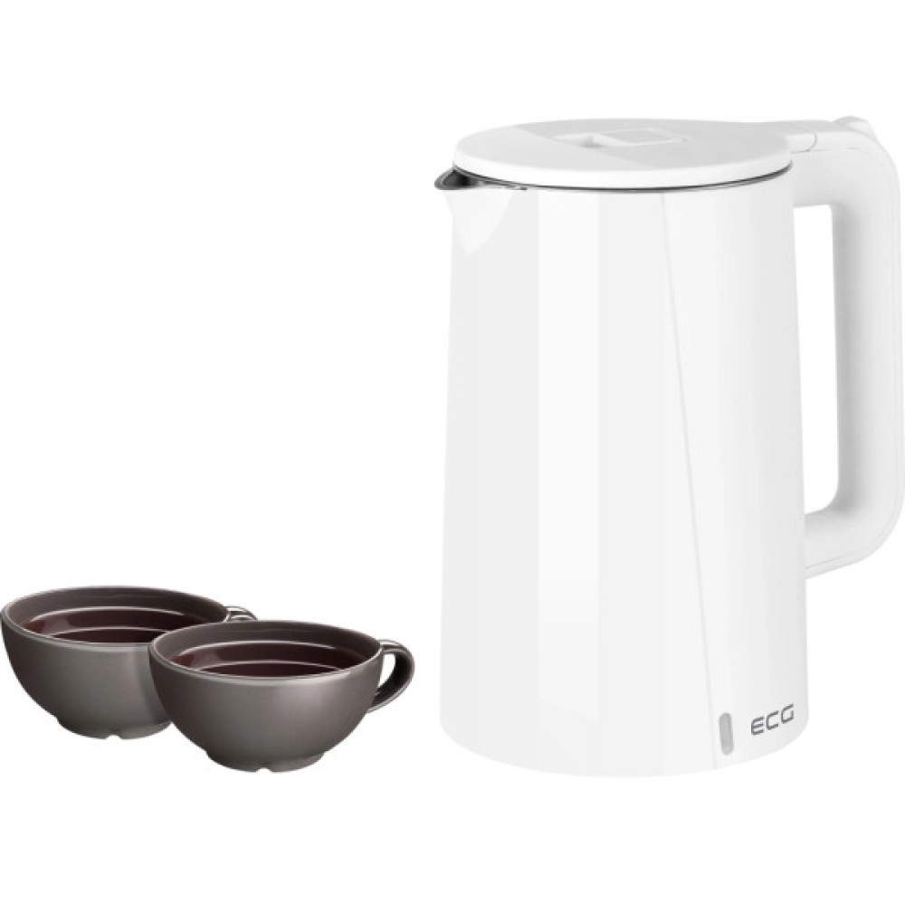 Електрочайник ECG RK 1702 Safe to Touch White