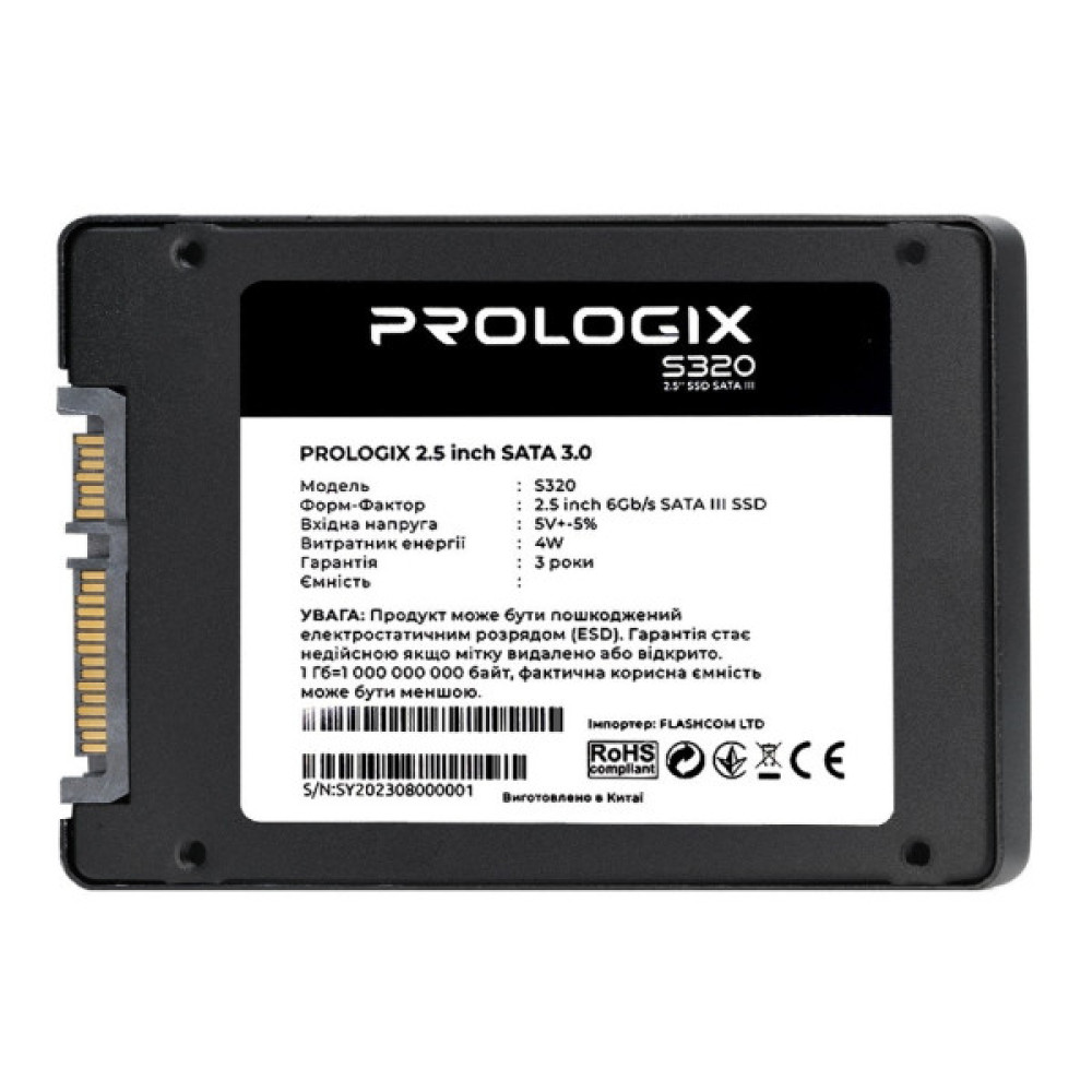 Накопичувач SSD 2.5" 240GB Prologix (PRO240GS320)