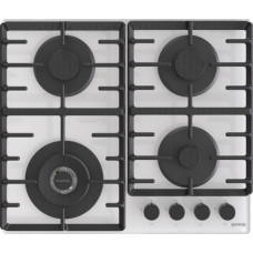 Варильна поверхня Gorenje газова на склі, 60см, чавун, білий