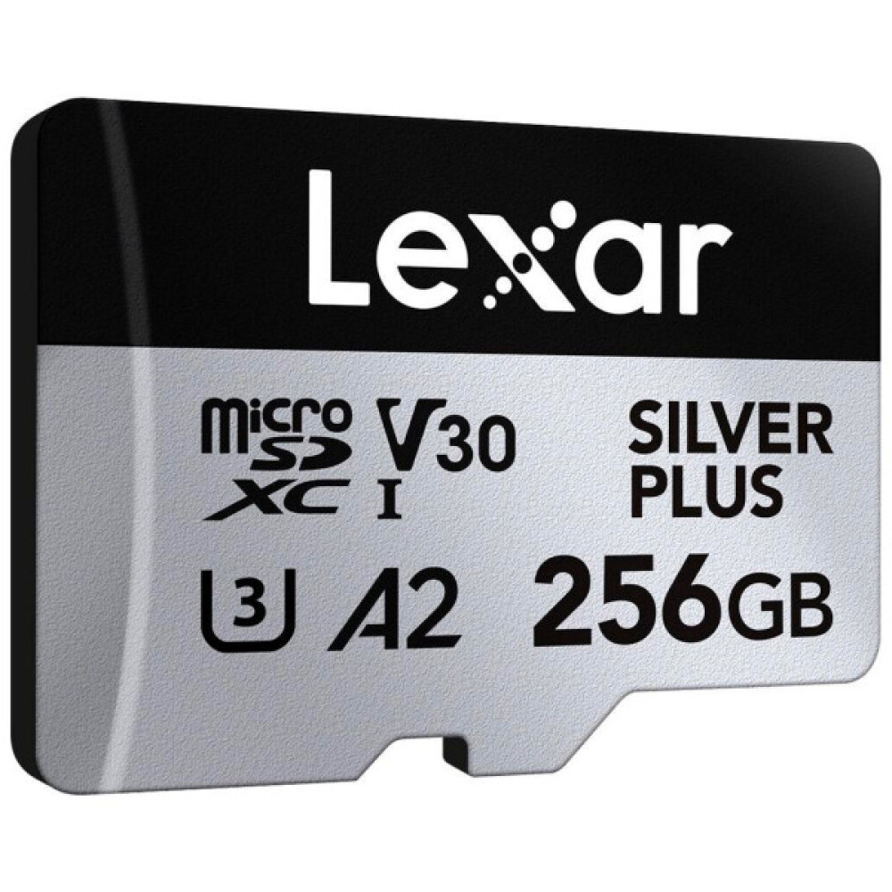 Карта пам'яті Lexar 256GB microSDXC class 10 UHS-I U3 V30 A2 Professional Silver (LMSSIPL256G-BNANG)