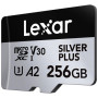 Карта пам'яті Lexar 256GB microSDXC class 10 UHS-I U3 V30 A2 Professional Silver (LMSSIPL256G-BNANG)