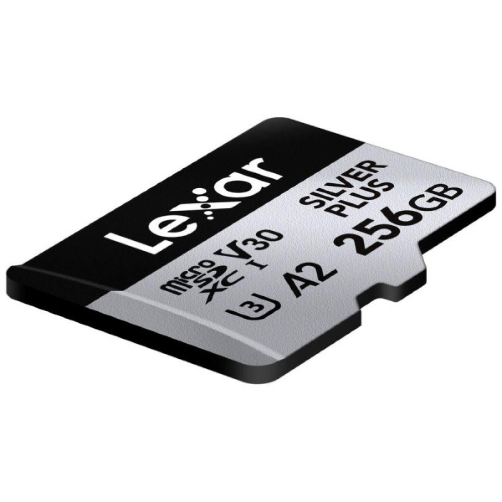 Карта пам'яті Lexar 256GB microSDXC class 10 UHS-I U3 V30 A2 Professional Silver (LMSSIPL256G-BNANG)
