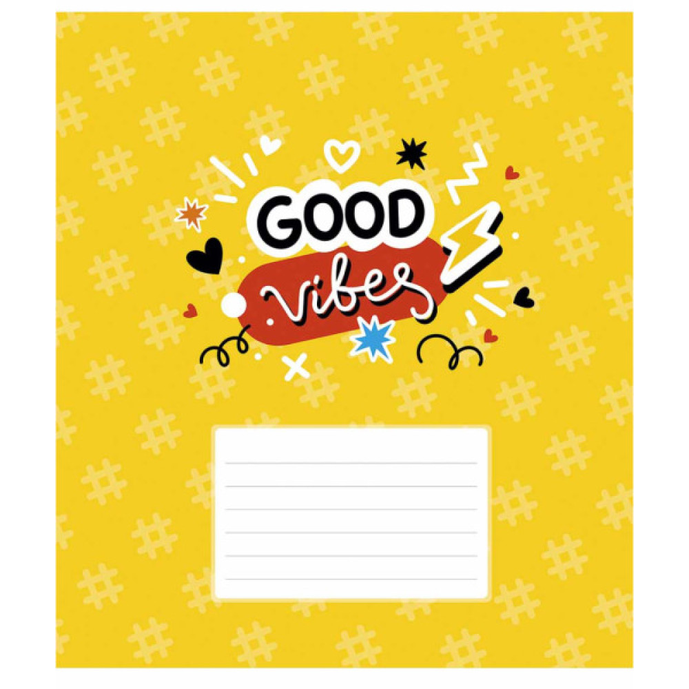 Зошит Школярик Love 12 аркушів клітинка (012-3364K)