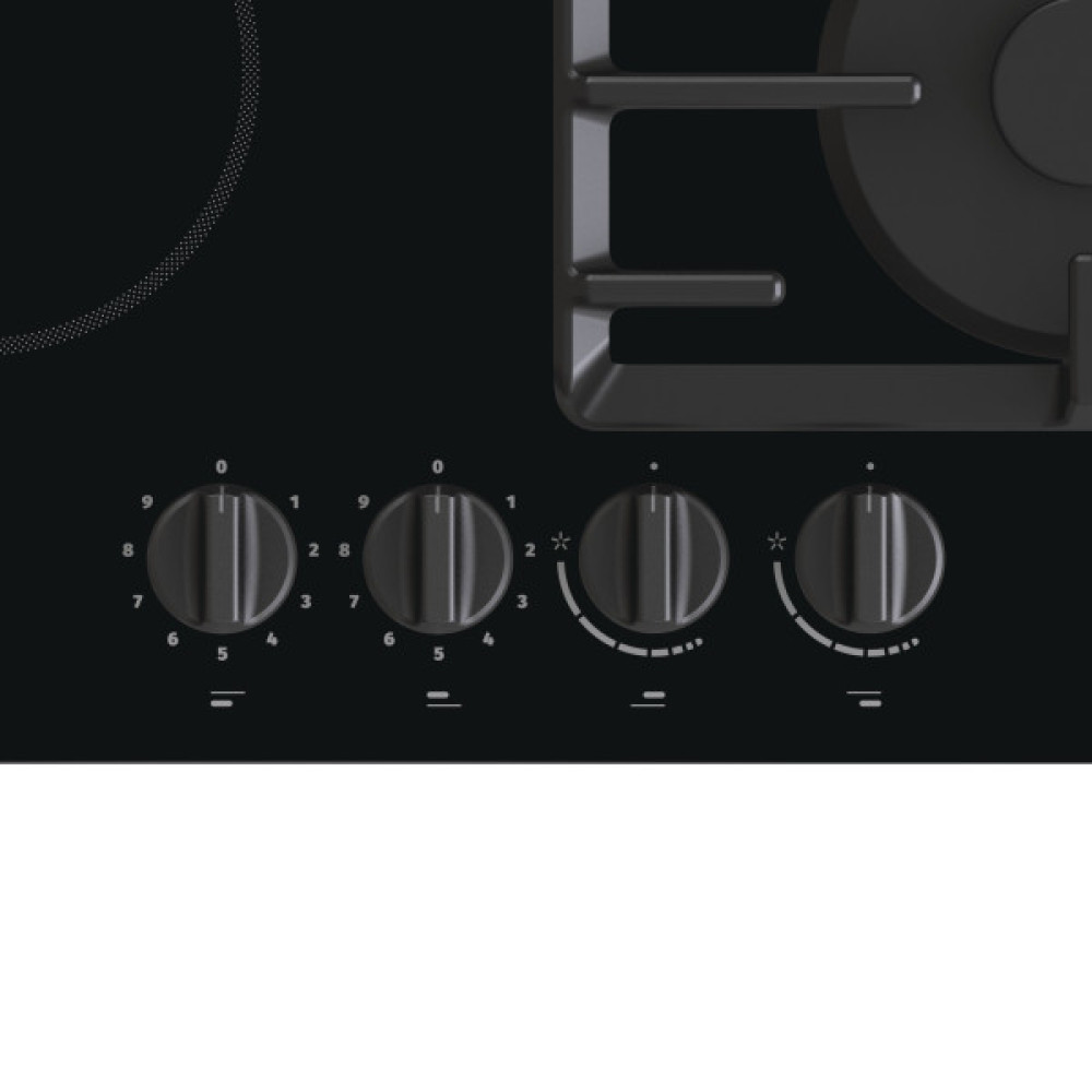 Варильна поверхня Gorenje комбінована (2 газ + 2 склокерам. ), 60см, чорний