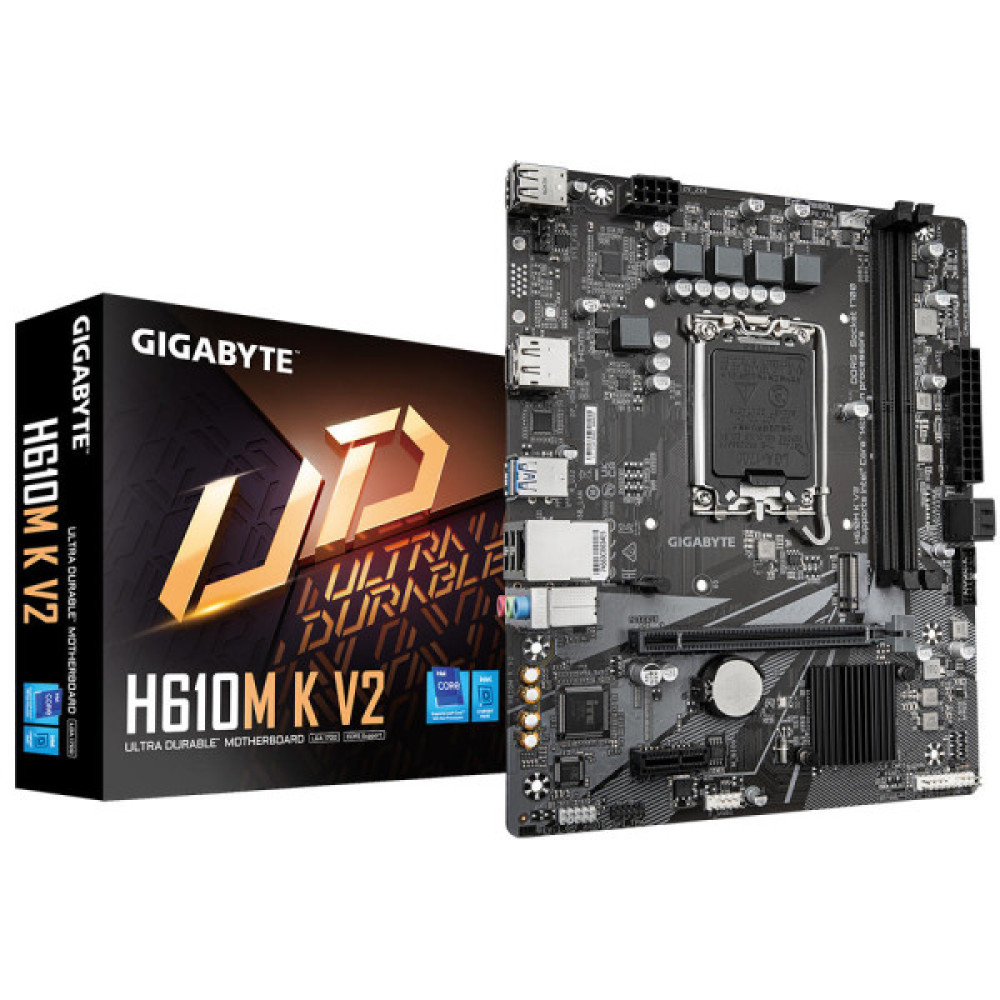 Материнська плата GIGABYTE H610M K V2 s1700 H610 2xDDR5 HDMI DP mATX
